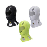 Alpinestars balaclava model ZX Evo V2. Sort, hvid eller neongul. Onesize. FIA-8856-2018-godkendt