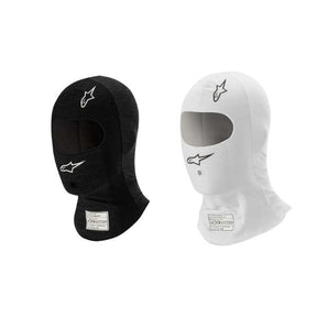 Alpinestars balaclava model Race V3. Sort eller hvid. Str. S-XL. FIA-8856-2018-godkendt