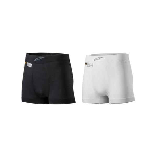 Alpinestars boxershorts model Tech ZX. Sort eller hvid. Str. S-L. FIA-8856-2018-godkendt