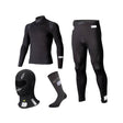 Alpinestars sort undertøjssæt model ZX (undertrøje, underbukser, strømper og balaclava). FIA-8856-2018 godkendt