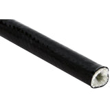 Sort silikone rørisolering. 1 meter lang. Flere størrelser