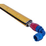 Guld glasfiber rørisolering med velcro. 1 meter lang. Flere størrelser