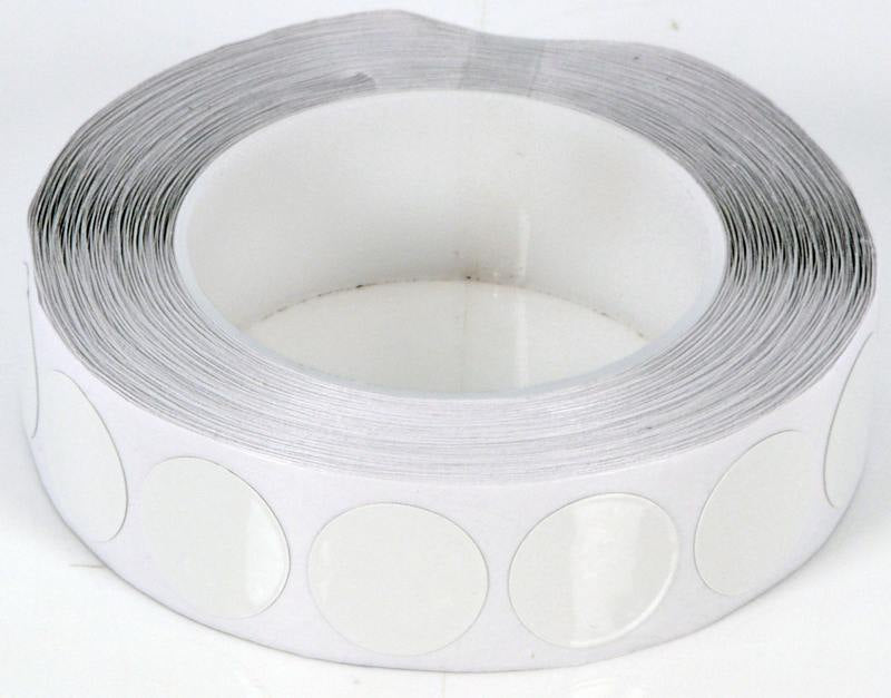 Selvklæbende alu tape. Ø12, Ø25 eller Ø45. 3 farver. Rulle med 100 stk.