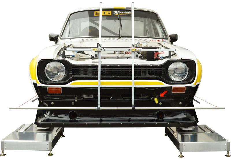 B-G Racing komplet hjulopsætningskit med snore