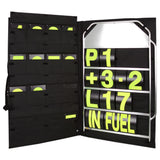 B-G Racing stort pitboard inkl. skilte og taske. Flere farve muligheder på skilte
