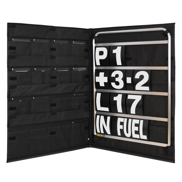 B-G Racing standard pitboard inkl. skilte og taske. Flere farve muligheder på skilte