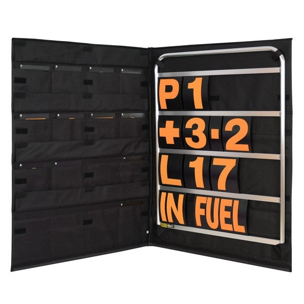 B-G Racing standard pitboard inkl. skilte og taske. Flere farve muligheder på skilte