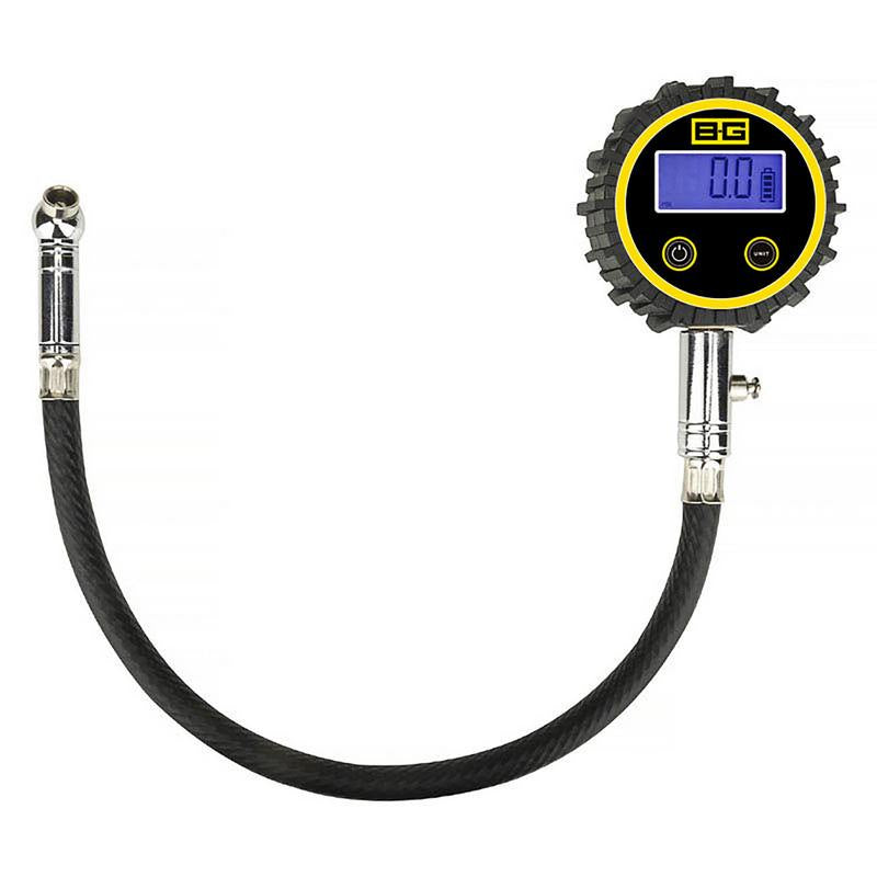 B-G Racing 2,5" digital dæktryksmåler. 0-60 PSI og 0-4 bar scala