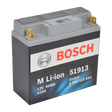 Bosch lithium batteri. 12V, 18 ah, 181x79x170 mm (LxBxH), 1.7 kg.