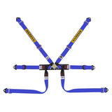 Sabelt 6 punkt sele 2"/2"/2". Selejustering i stål. Pull-Up model. FIA8853-2016 godkendt. 3 farve muligheder