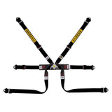 Sabelt 6 punkt sele 2"/2"/2". Selejustering i stål. Pull-Up model. FIA8853-2016 godkendt. 3 farve muligheder