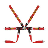 Sabelt 6 punkt sele 2"/2"/2". Selejustering i stål. Pull-Down model. FIA8853-2016 godkendt. 3 farve muligheder