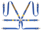 Sabelt 6 punkt sele 2"/2"/2". Selejustering i stål. Pull-Up model. FIA8853-2016 godkendt. 3 farve muligheder