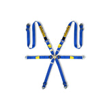 Sabelt 6 punkt sele 2"/2"/2". Selejustering i aluminium. Pull-Down model. FIA8853-2016 godkendt. 3 farve muligheder