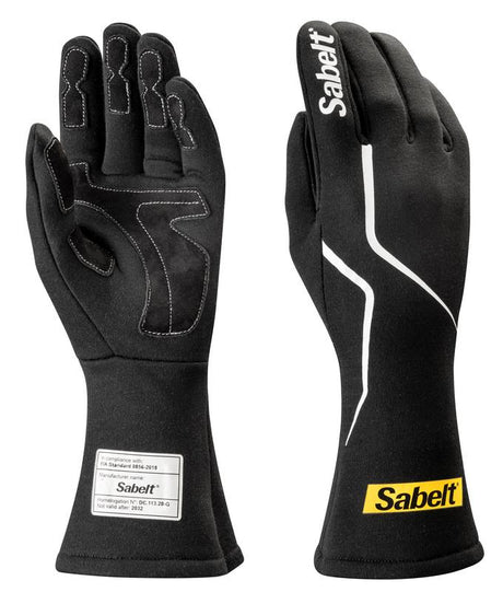 Sabelt handsker model Challenge TG-2.1. Sort. Str. 8-12. FIA-8856-2018-godkendt.