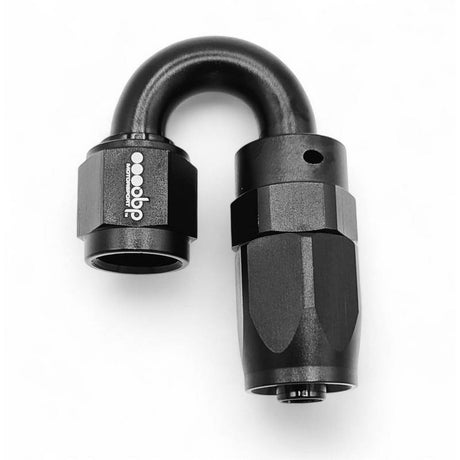 OBP -4JIC 180gr. fitting (hun) til OBP højtryksslange. Aluminium, sort anodiceret