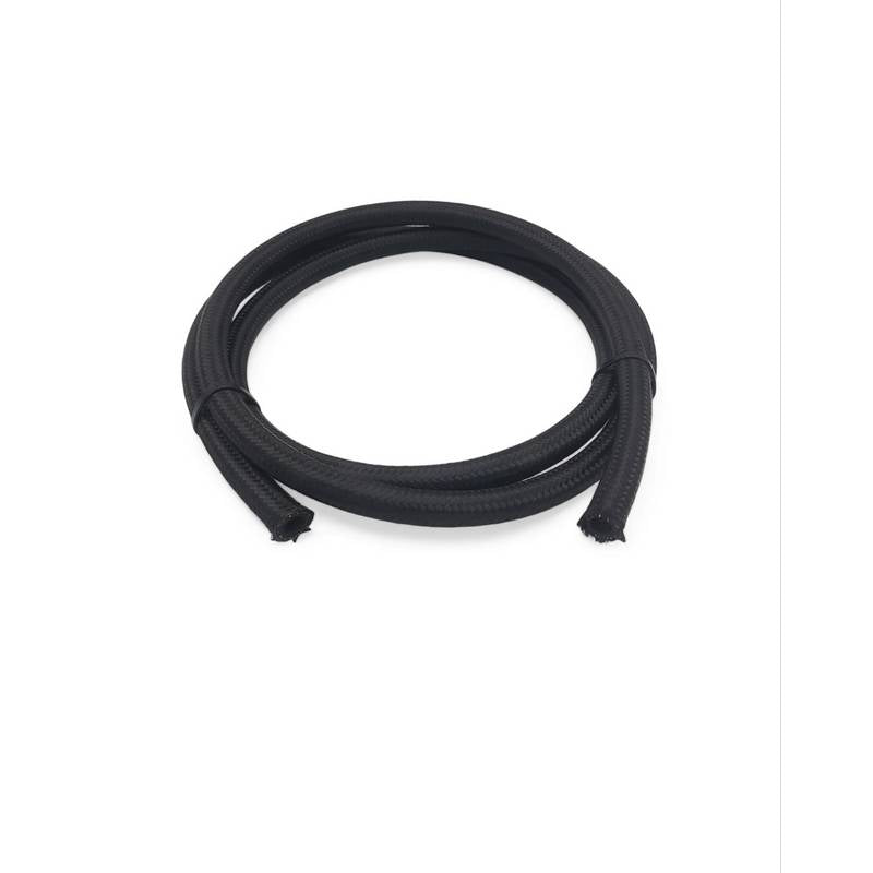 OBP sort højtryksslange til olie/benzin til -6JIC fittings. Pris per meter