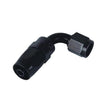 Aeroquip -8JIC 90gr. fitting (hun) til FC333/G210/Startlite slange. Aluminium, sort anodiceret