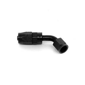 Aeroquip -12JIC 60gr. fitting (hun) til FC333/G210/Startlite slange. Aluminium, sort anodiceret