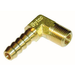 Messing 90gr. fitting 1/8 NPTF - 6mm