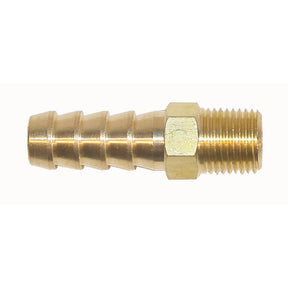 Messing lige fitting 1/4 NPT - 8mm