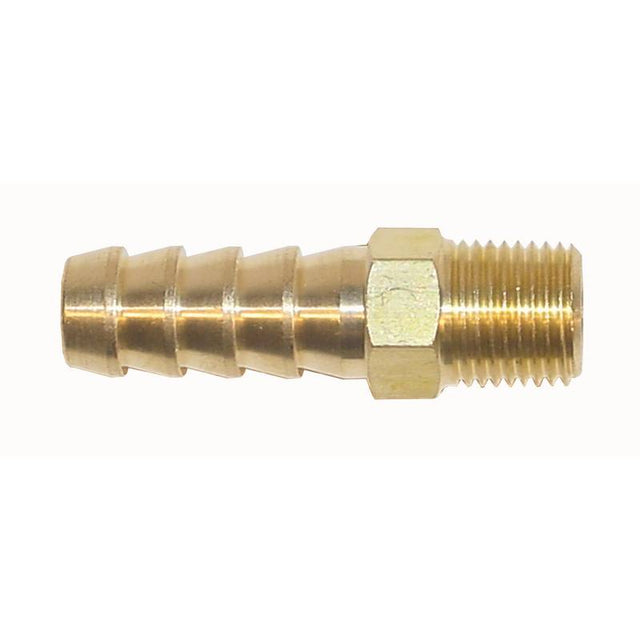 Messing lige fitting 1/4 NPT - 8mm