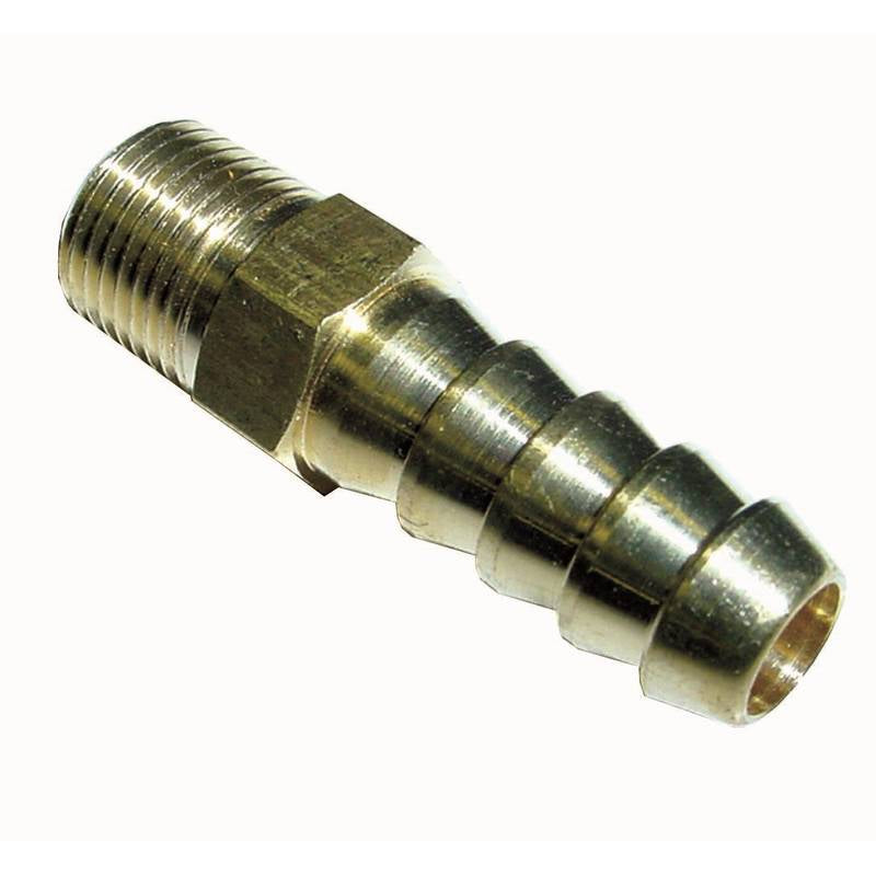 Messing lige fitting 1/8 NPTF - 8mm