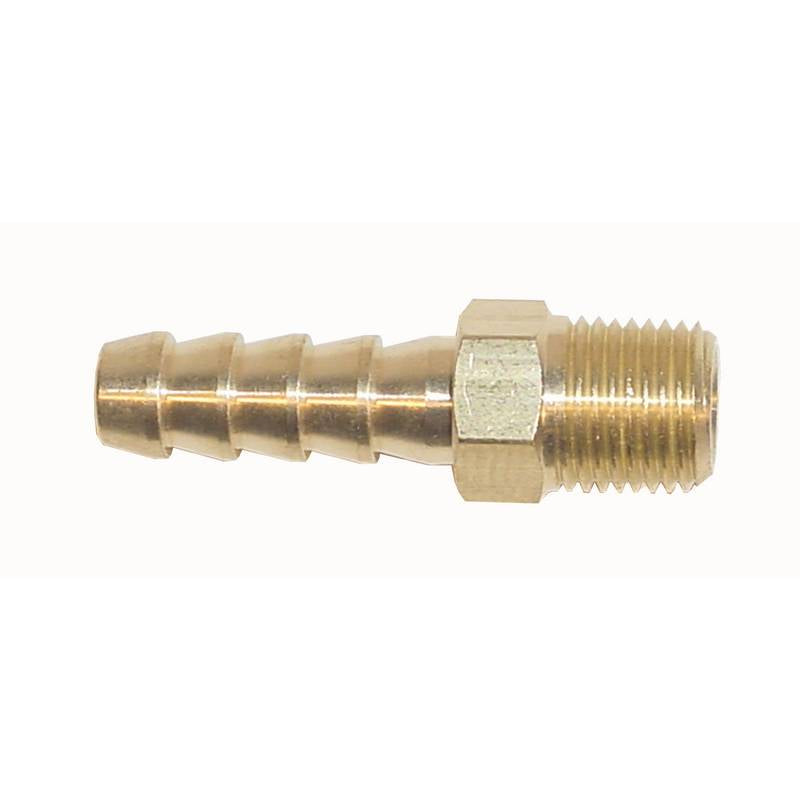 Messing lige fitting 1/8 NPTF - 6mm