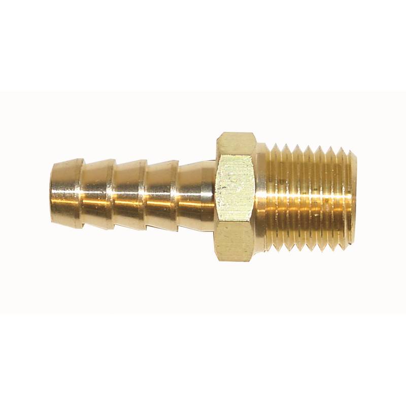 Messing lige fitting 1/4 NPT - 10mm