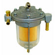 Benzintryksregulator lavtryk Malpassi 85mm Filter King med glas beholder med 8mm tilslutninger