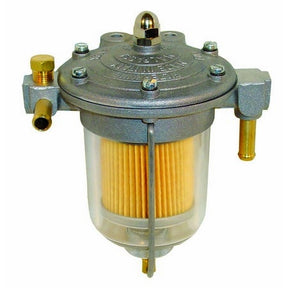 Benzintryksregulator lavtryk Malpassi 85mm Filter King med glas beholder med 8mm tilslutninger