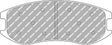 Ferodo DS3.12 B bremseklods FRP3160GB