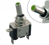 ON/OFF kontakt med farvet lys. 25 amp kontinuerlig