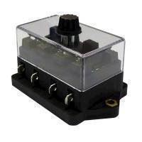 Sikringsholder til 4 sikringer. 30 amp per sikring