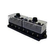 Sikringsholder til 8 sikringer. 30 amp per sikring