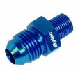 Nippel 1/8"NPTF - JIC6/AN6/-6 (Blå)