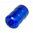 Stor bullet filter med 8mm tilslutninger (Blå)