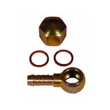 8mm banjo med møtrik 12x1,5mm til bl.a. Bosch 044 pumpe