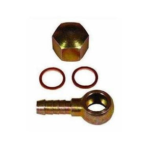 8mm banjo med møtrik 12x1,5mm til bl.a. Bosch 044 pumpe