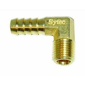 Messing 90gr. fitting 1/4 NPT - 8mm