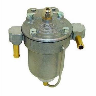 Benzintryksregulator lavtryk Malpassi 67mm Filter King med alu beholder med 8mm tilslutninger