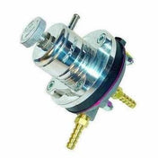 Benzintryksregulator højtryk Sytec 1:1. Justerbar op til 10 bar. Sølv. 8mm tilslutninger