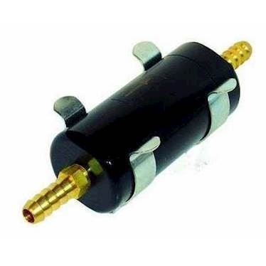 Lille bullet filter med 8mm tilslutninger (Sort)