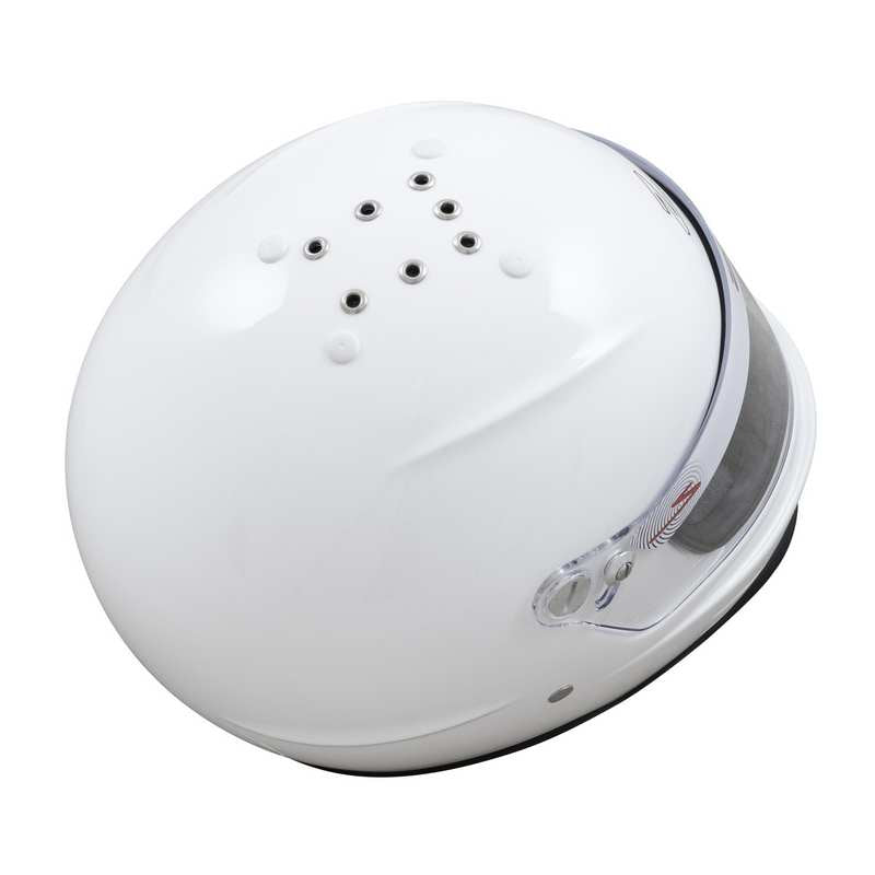 Zamp karthjelm model RZ-42Y.  Str. 52-59. Hvid eller sort. Snell CMR2016 godkendt.