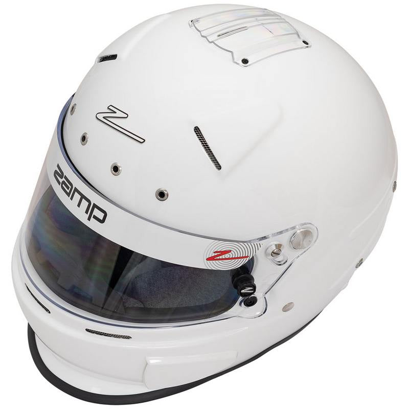 Zamp hjelm model RZ-70E. Str. XS-XXL. Hvid. FIA 8859-2015 godkendt.