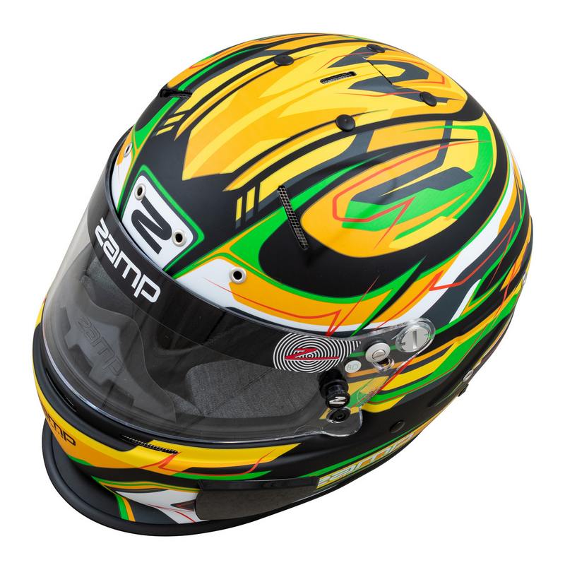 Zamp hjelm model RZ-70E. Str. XS-XXL. 5 farve muligheder. FIA 8859-2015 godkendt.