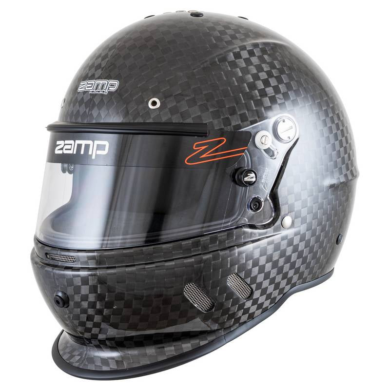Zamp karthjelm model RZ-67D. Carbon. Str. XS-XXXL. Snell SA2025 godkendt.