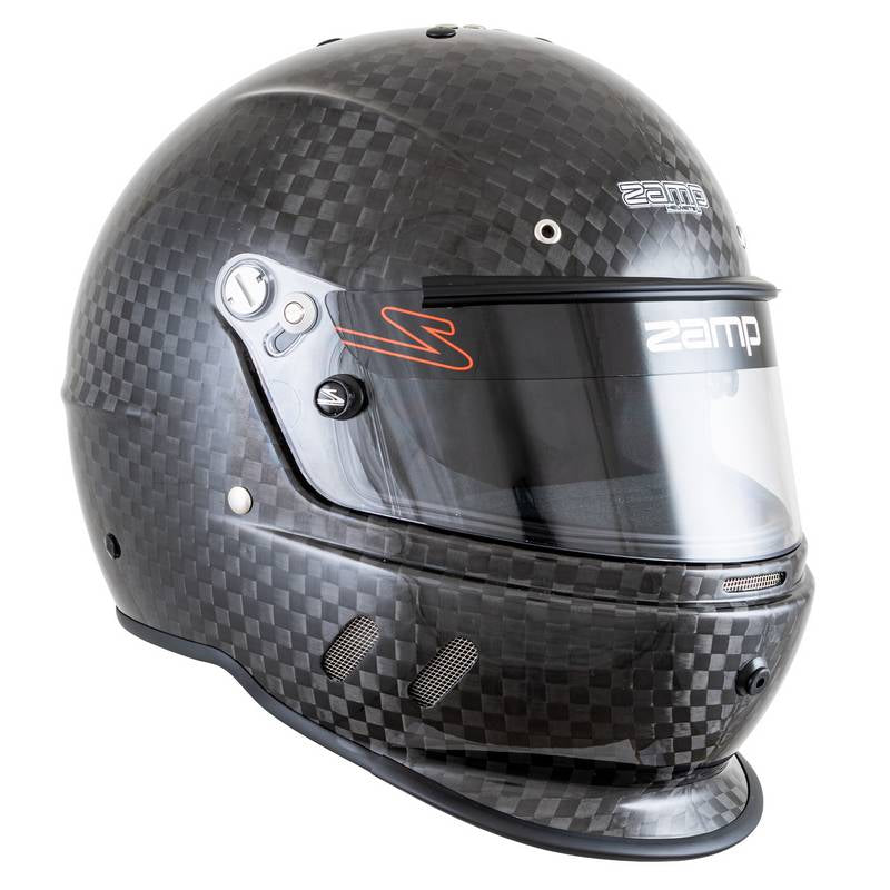 Zamp karthjelm model RZ-67D. Carbon. Str. XS-XXXL. Snell SA2025 godkendt.