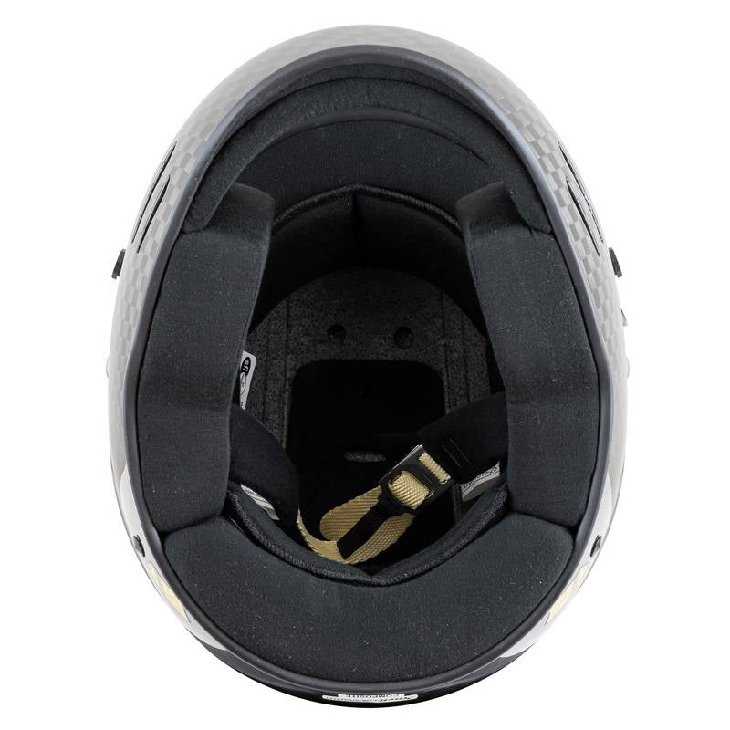 Zamp karthjelm model RZ-48Y. Carbon. Str. 52-59. Snell CMR2016 godkendt.
