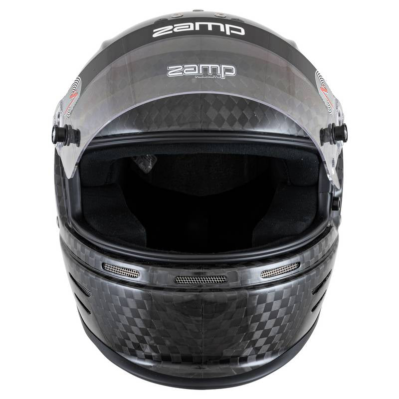Zamp karthjelm model RZ-48Y. Carbon. Str. 52-59. Snell CMR2016 godkendt.